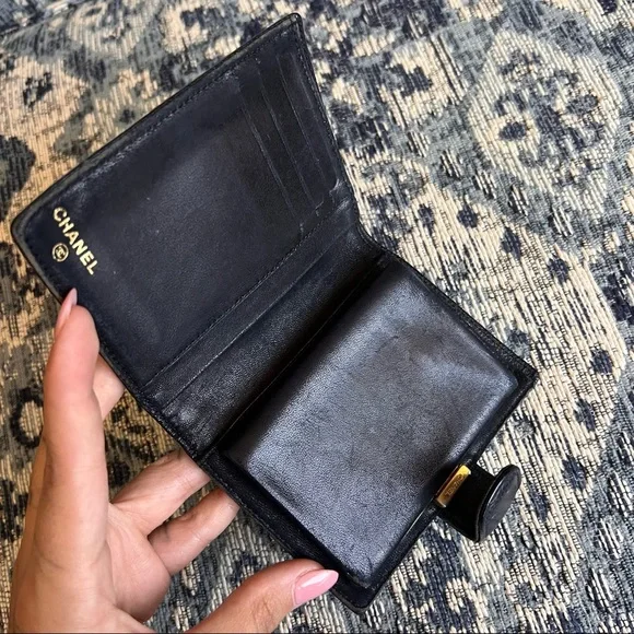 Chanel Black caviar Compact Wallet - Picture 9 of 14